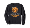 Beware Papa Bear Stare Sweatshirt - Aesthetic Graphic for Adults - T-Shirt, Sweatshirt, Hoodie