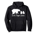 Twin Papa Bear Two Cubs Hoodie - Novelty Apparel for Adults - T-Shirt, Sweatshirt, Hoodie