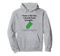Funny Asparagus Flat Tire Joke Dad Joke Hoodie - Graphic Print for Adults - T-Shirt, Sweatshirt, Hoodie