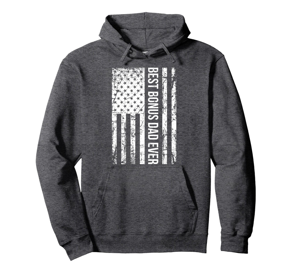 Step Dad Gift Best Bonus Dad Ever Hoodie - Minimalist Print for Adults - T-Shirt, Sweatshirt, Hoodie