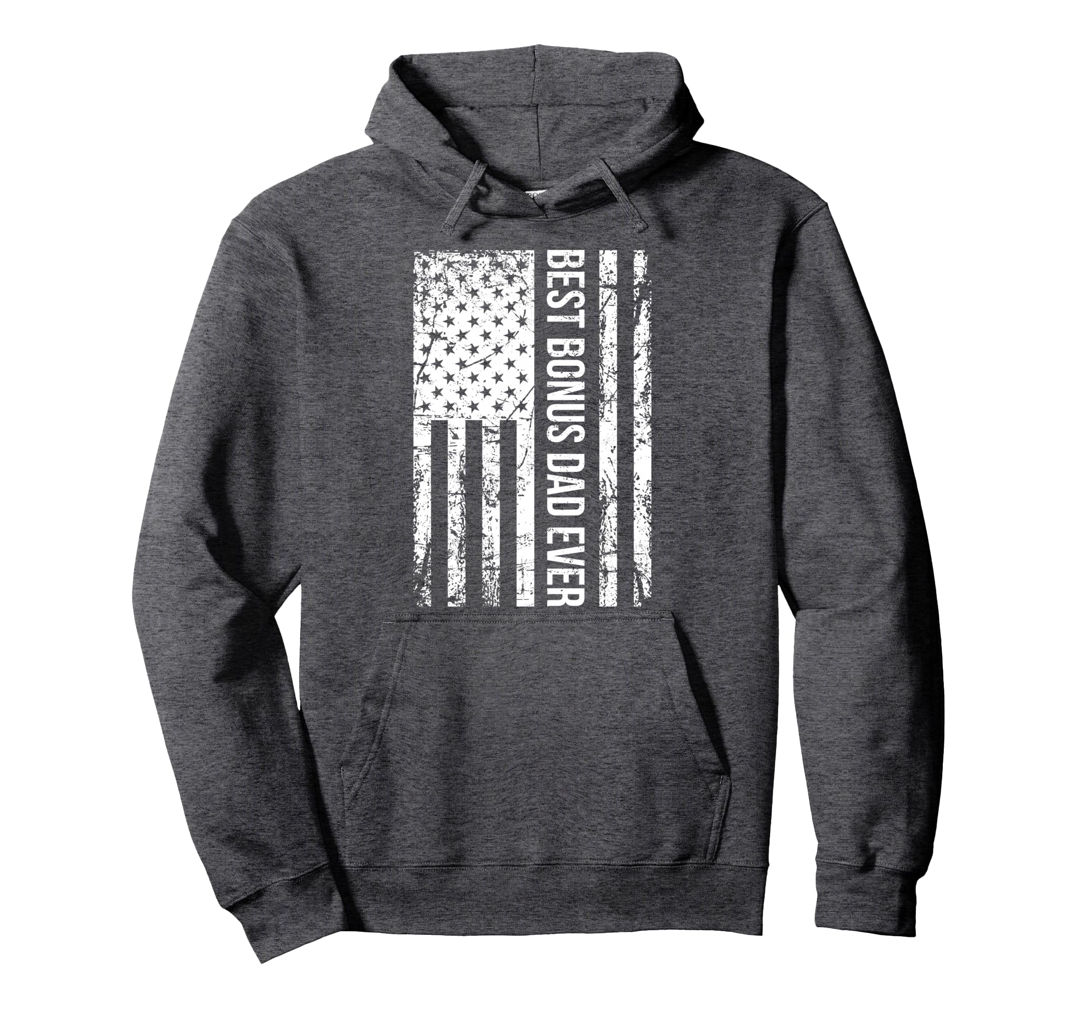 Step Dad Gift Best Bonus Dad Ever Hoodie - Minimalist Print for Adults - T-Shirt, Sweatshirt, Hoodie