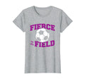 Fierce Soccer Field Soccer Ball T-Shirt - Aesthetic Graphic Unisex - T-Shirt, Sweatshirt, Hoodie