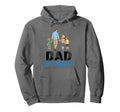 Dad Three Father And Sons Walking Hoodie - Graphic Print Men Women - T-Shirt, Sweatshirt, Hoodie