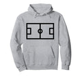 Soccer Field Costume Hoodie - Minimalist Print for Adults - T-Shirt, Sweatshirt, Hoodie