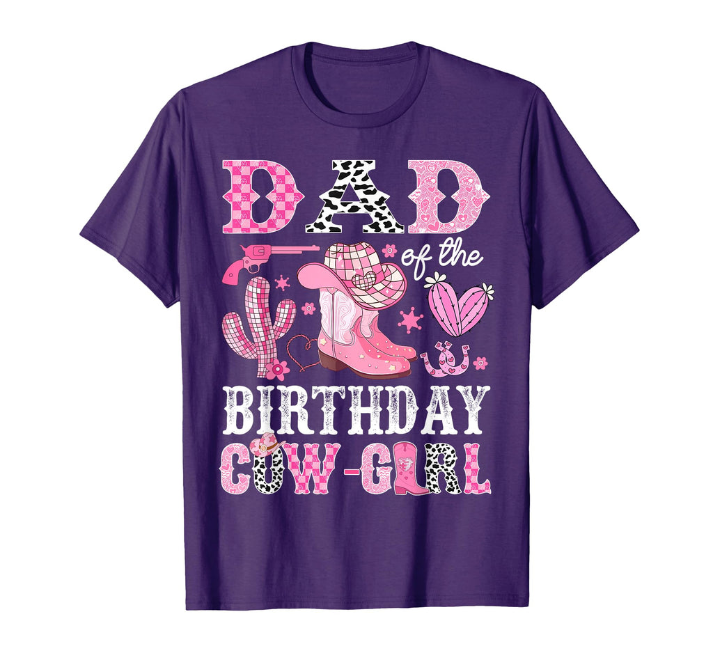 Dad Birthday Cow Rodeo Cowgirl Bday T-Shirt - Casual Everyday Wear Unisex - T-Shirt, Sweatshirt, Hoodie