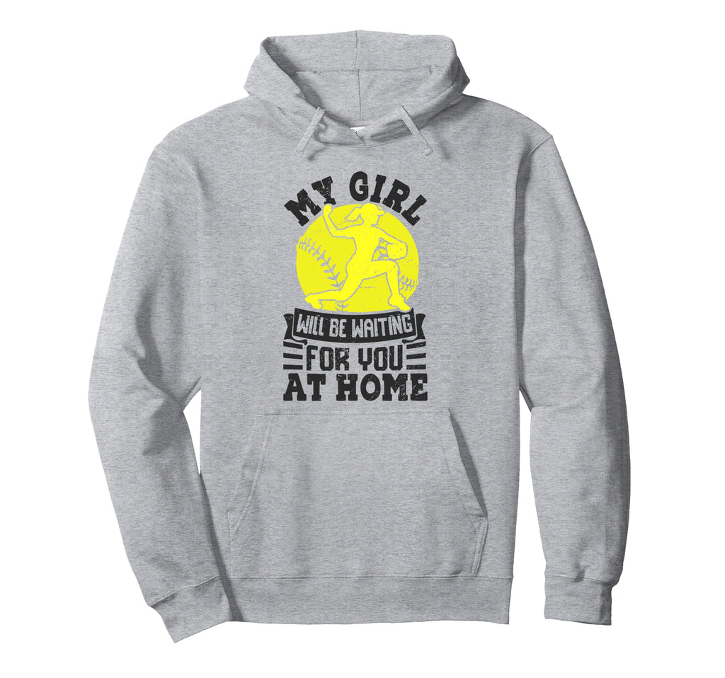 My Will Be Waiting You Home Softball Hoodie - Minimalist Print Men Women - T-Shirt, Sweatshirt, Hoodie
