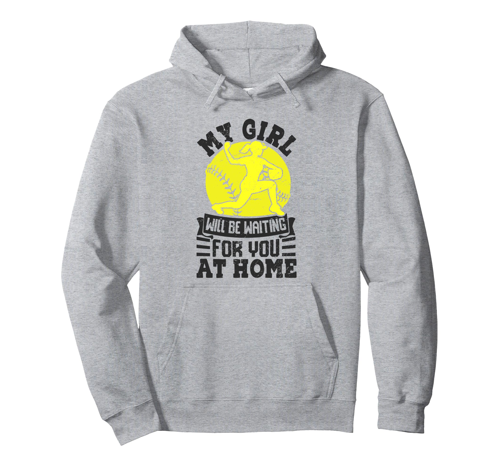 My Will Be Waiting You Home Softball Hoodie - Minimalist Print Men Women - T-Shirt, Sweatshirt, Hoodie
