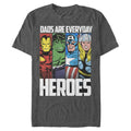 Marvel Everyday Hero Dad Mens Tops T-Shirt - Custom Art Print Men Women - T-Shirt, Sweatshirt, Hoodie