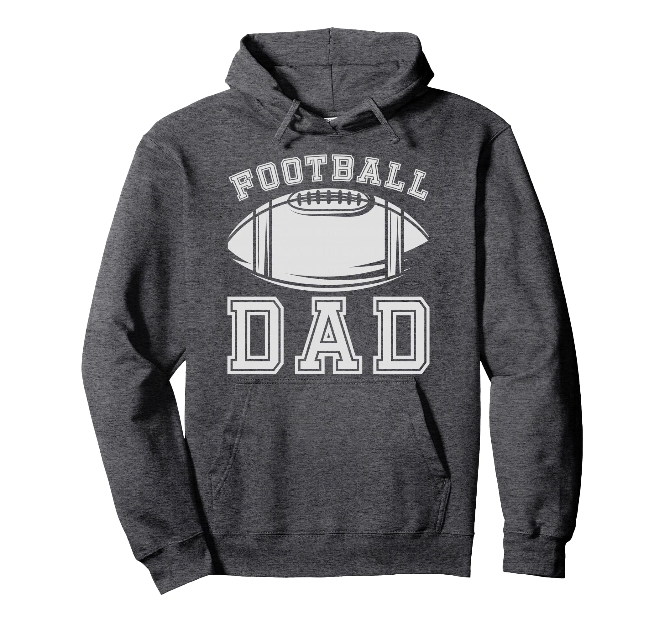 Fathers Day Football Dad American Hoodie - Streetwear Style for Adults - T-Shirt, Sweatshirt, Hoodie