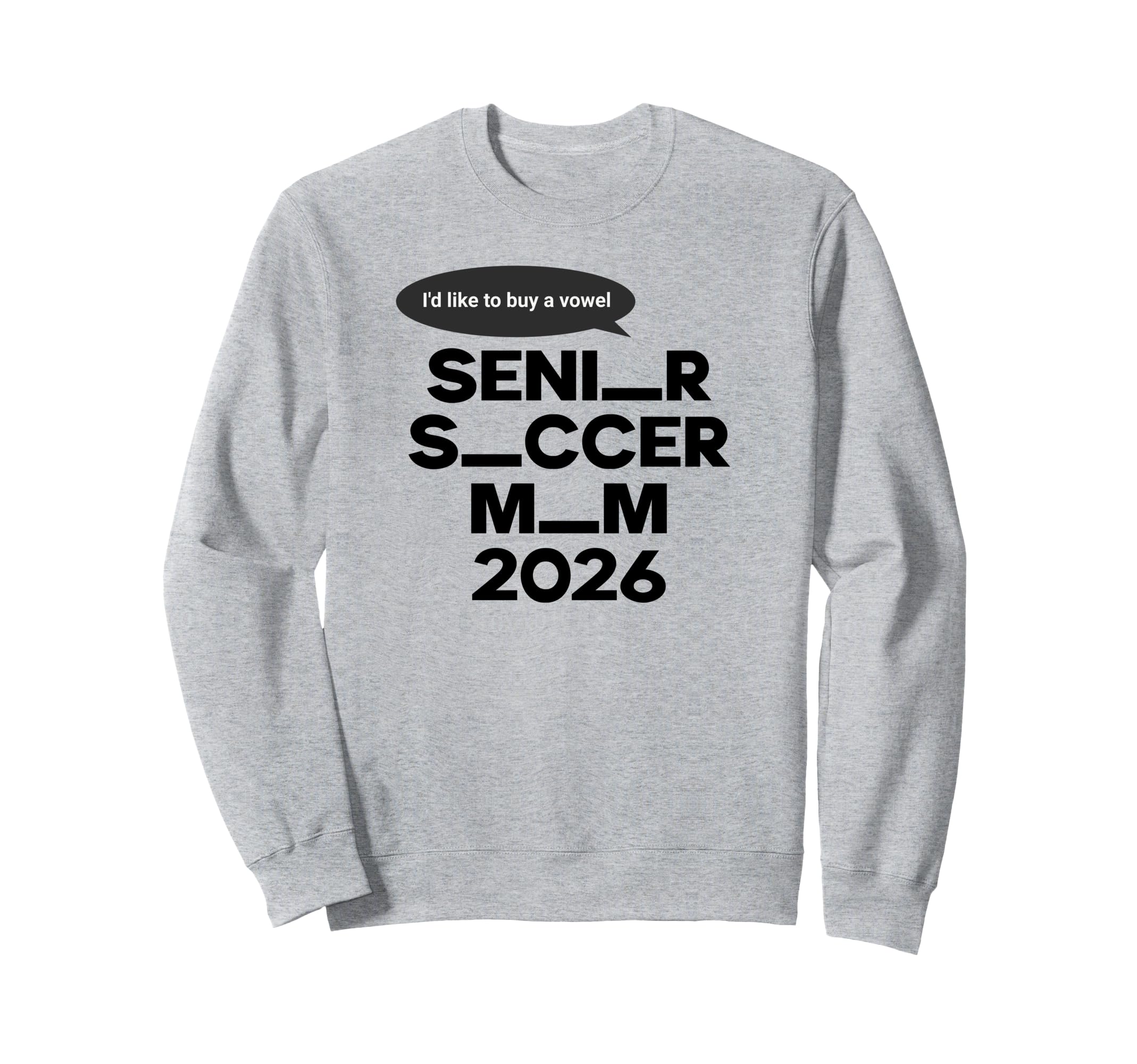Funny Soccer Senior Mom 2026 Sweatshirt - Aesthetic Graphic for Adults - T-Shirt, Sweatshirt, Hoodie