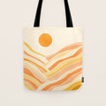 Golden Mountain Sunset Abstract Landscape Tote Bag - Adult & Kids T-Shirts, Sweatshirts & Hoodies apparel design preview 1