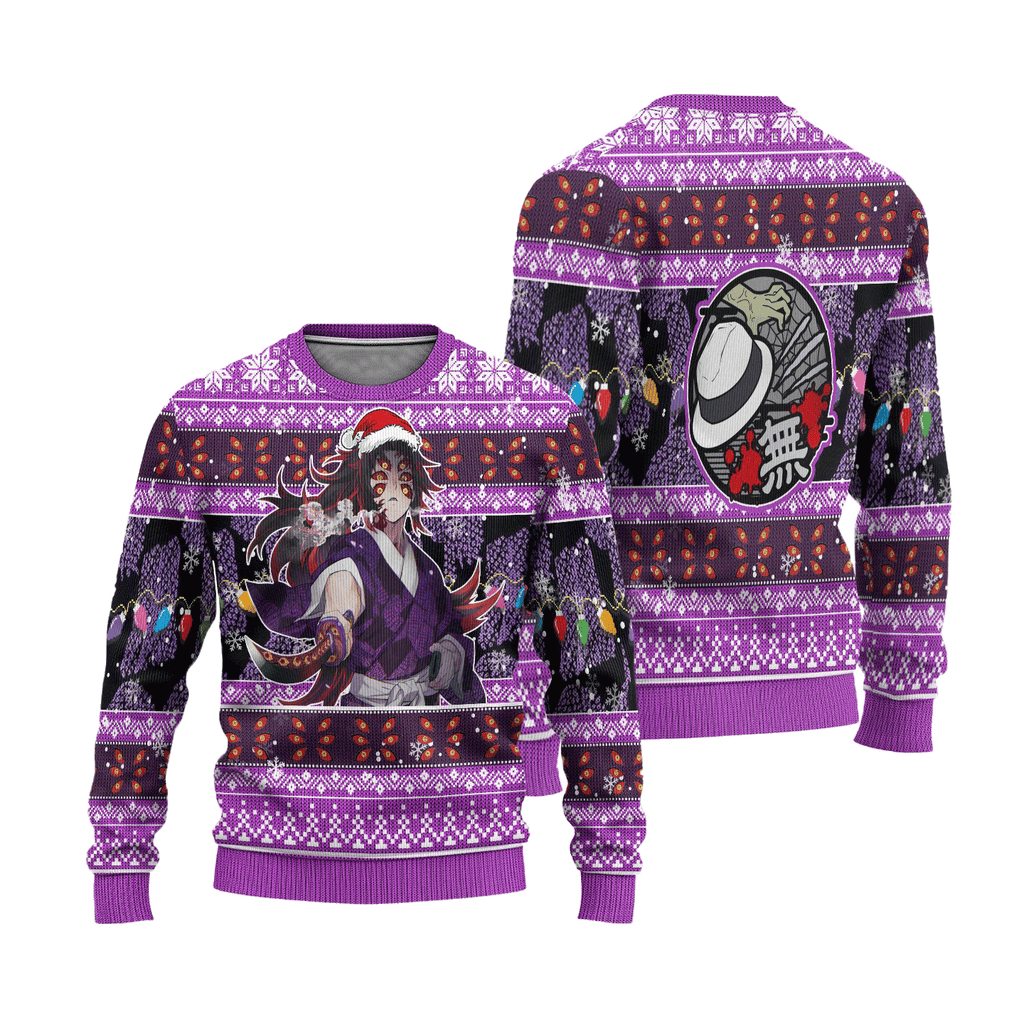 Kokushibo Anime 3D Ugly Christmas Sweater - Holiday Gift product image 3