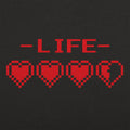 8-Bit Life Hearts - Adult & Kids T-Shirts, Sweatshirts & Hoodies apparel design preview 1