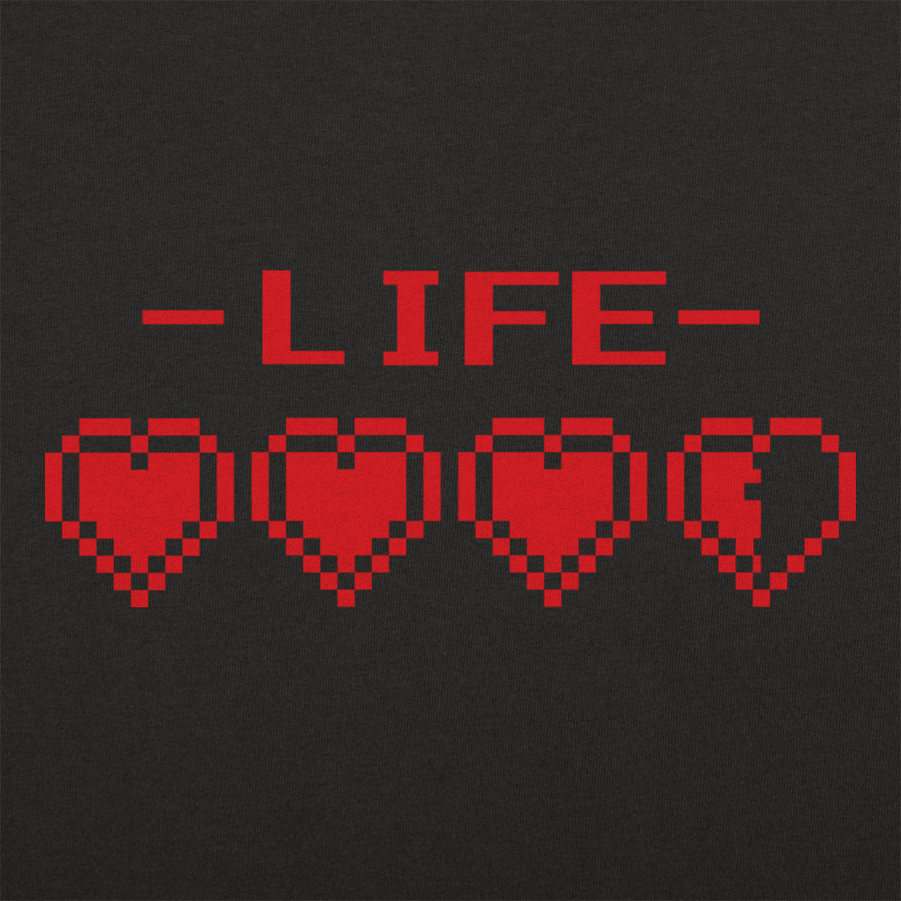 8-Bit Life Hearts - Adult & Kids T-Shirts, Sweatshirts & Hoodies apparel design preview 1