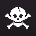 8-Bit Skull - Adult & Kids T-Shirts, Sweatshirts & Hoodies apparel design preview 1