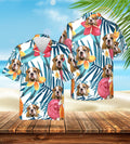 Custom Hawaiian (Floral White: 1-4 Pets) - Adult & Kids T-Shirts, Sweatshirts & Hoodies apparel design preview 1