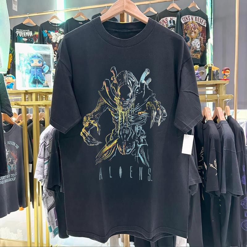 90S Aliens Promo Rare Black Him Her Fan Casual - Adult & Kids T-Shirts, Sweatshirts & Hoodies apparel design preview 1