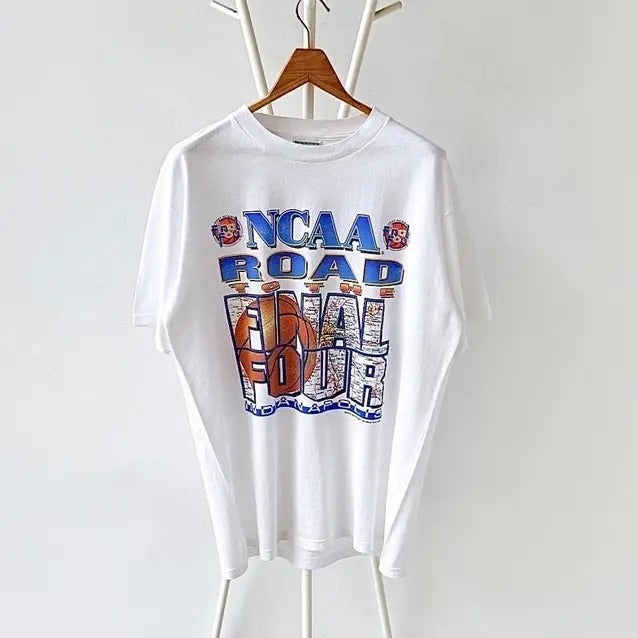90s NCAA Road Final Four Basketball Cotton Menswear - Adult & Kids T-Shirts, Sweatshirts & Hoodies apparel design preview 1