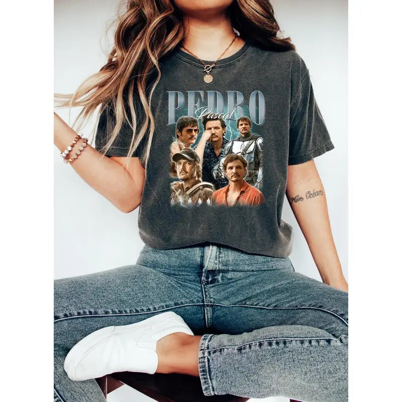 90s Retro Funny Pedro P4sc4l Fans Tribute Celebrity - Adult & Kids T-Shirts, Sweatshirts & Hoodies apparel design preview 1