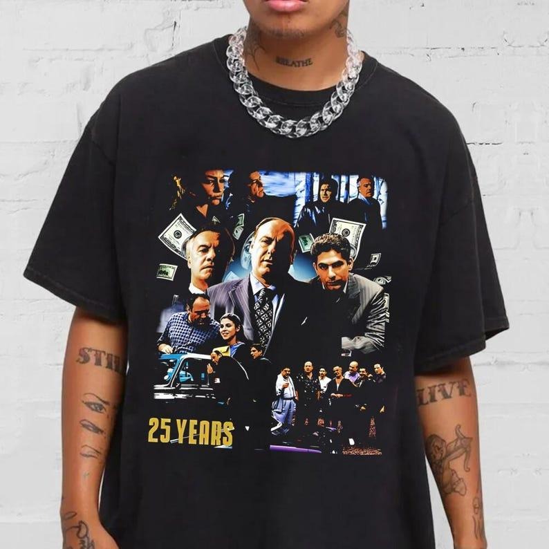 90s Tony Soprano Sopranos Him Goodfellas Movie - Adult & Kids T-Shirts, Sweatshirts & Hoodies apparel design preview 1