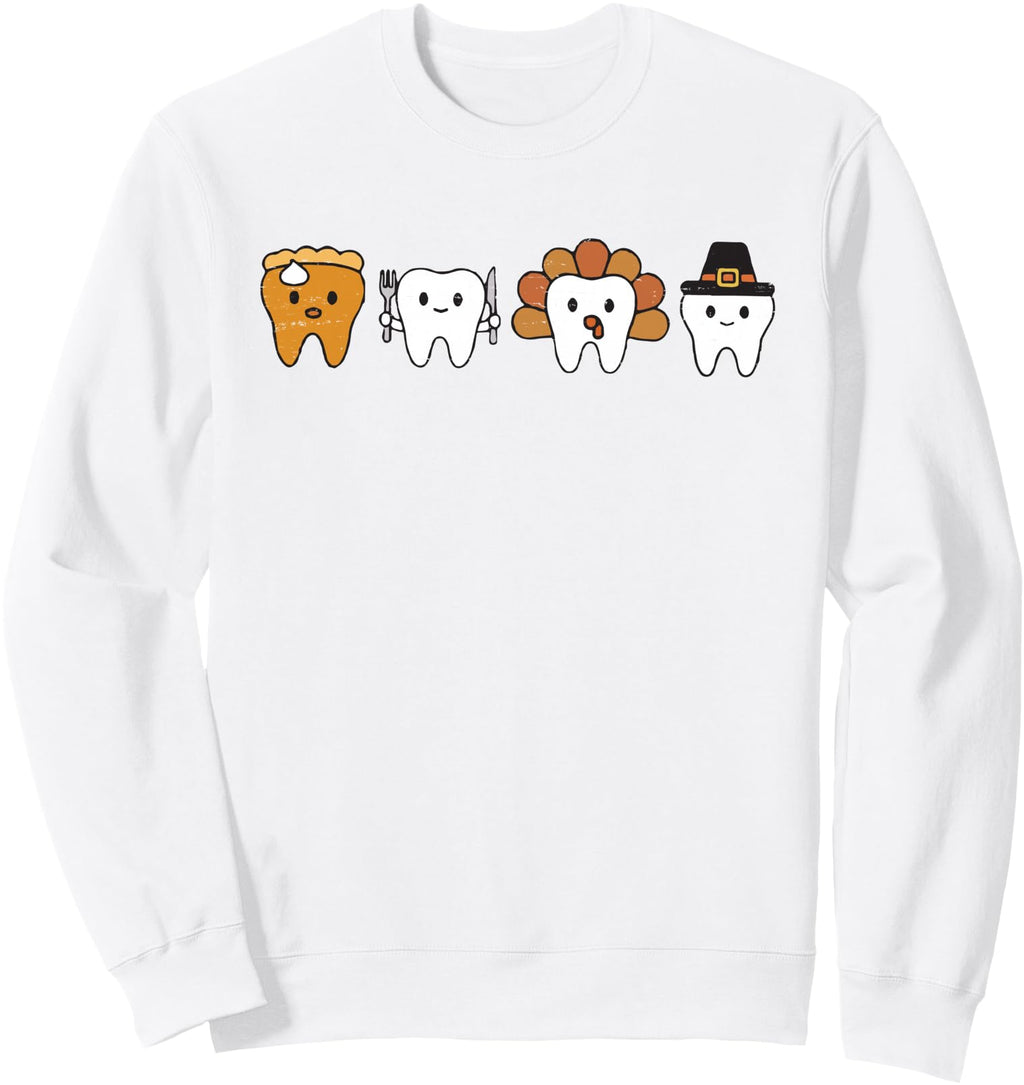 Exclusive Teeth Turkey Pumpkin T-Shirt - Casual Everyday Wear Men Women - T-Shirt, Sweatshirt, Hoodie