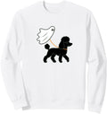 Handcrafted Flying Ghost Walking Black T-Shirt - Unique Graphic Men Women - T-Shirt, Sweatshirt, Hoodie