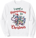 Handcrafted I Want Hippopotamus Hippo T-Shirt - Trendy Graphic Unisex - T-Shirt, Sweatshirt, Hoodie