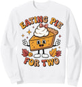 Exclusive Eating Pie Two Thanksgiving T-Shirt - Novelty Apparel for Adults - T-Shirt, Sweatshirt, Hoodie