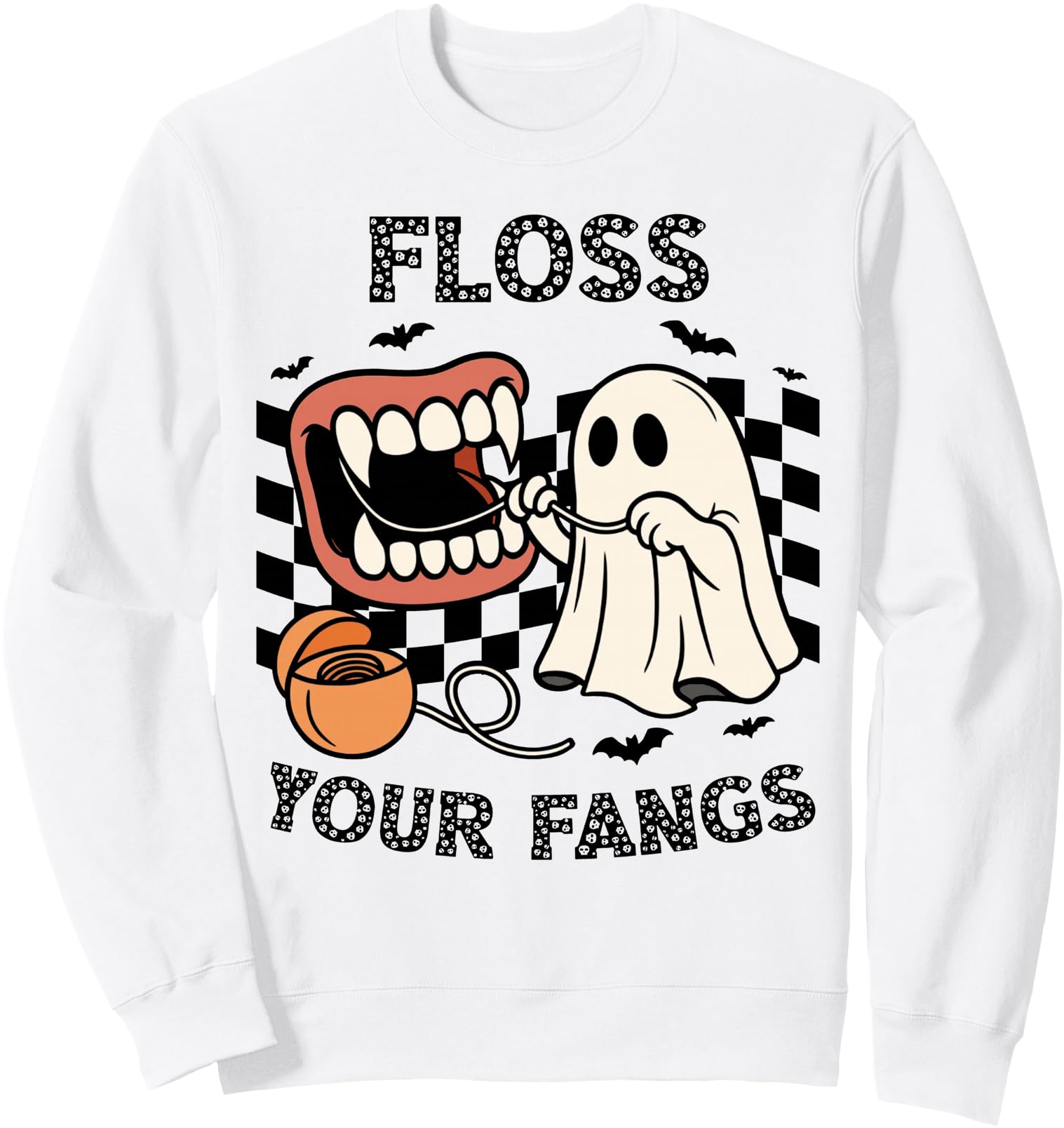 Exclusive Floss Your Fangs Dentist T-Shirt - Custom Art Print Men Women - T-Shirt, Sweatshirt, Hoodie
