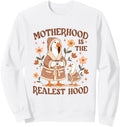 Motherhood Is Realest Hood Silly Goose Mama T-Shirt - Graphic Print Unisex - T-Shirt, Sweatshirt, Hoodie