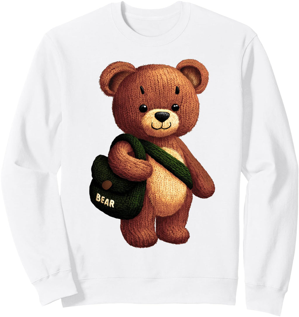 Exclusive Bear Green Shoulder Bag Hoodie - Fun Novelty Design Men Women - T-Shirt, Sweatshirt, Hoodie