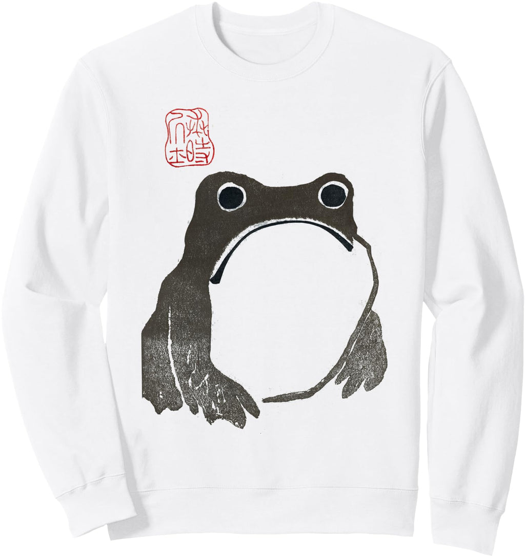 Original Grumpy Frog Japanese Art T-Shirt - Minimalist Print for Adults - T-Shirt, Sweatshirt, Hoodie