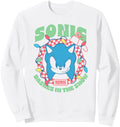Authentic Sonic Hedgehog Dashes Snow Hoodie - Novelty Apparel Men Women - T-Shirt, Sweatshirt, Hoodie