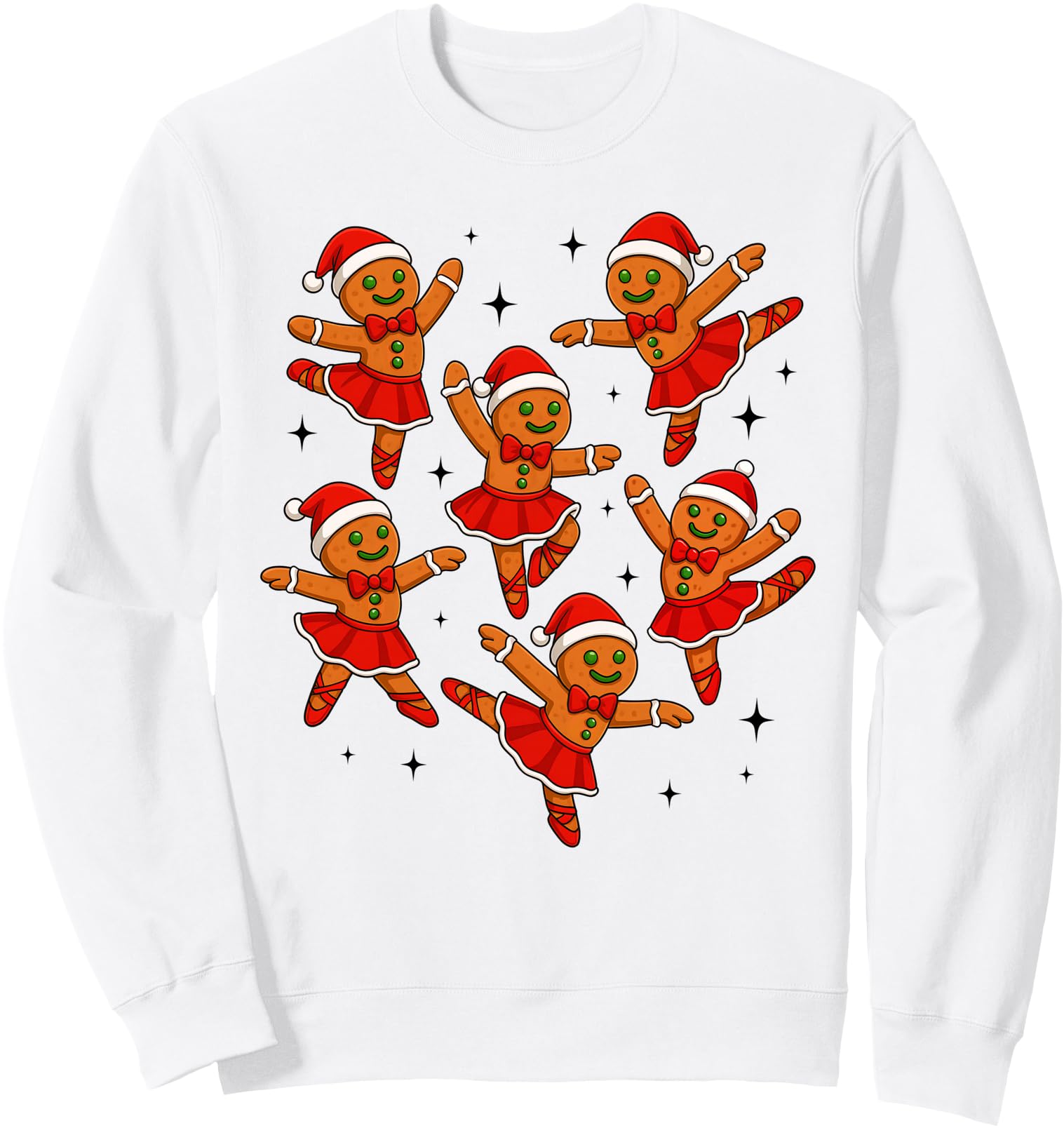 Gingerbread Ballerinas Ballet Dancers Hoodie - Casual Everyday Wear Unisex - T-Shirt, Sweatshirt, Hoodie