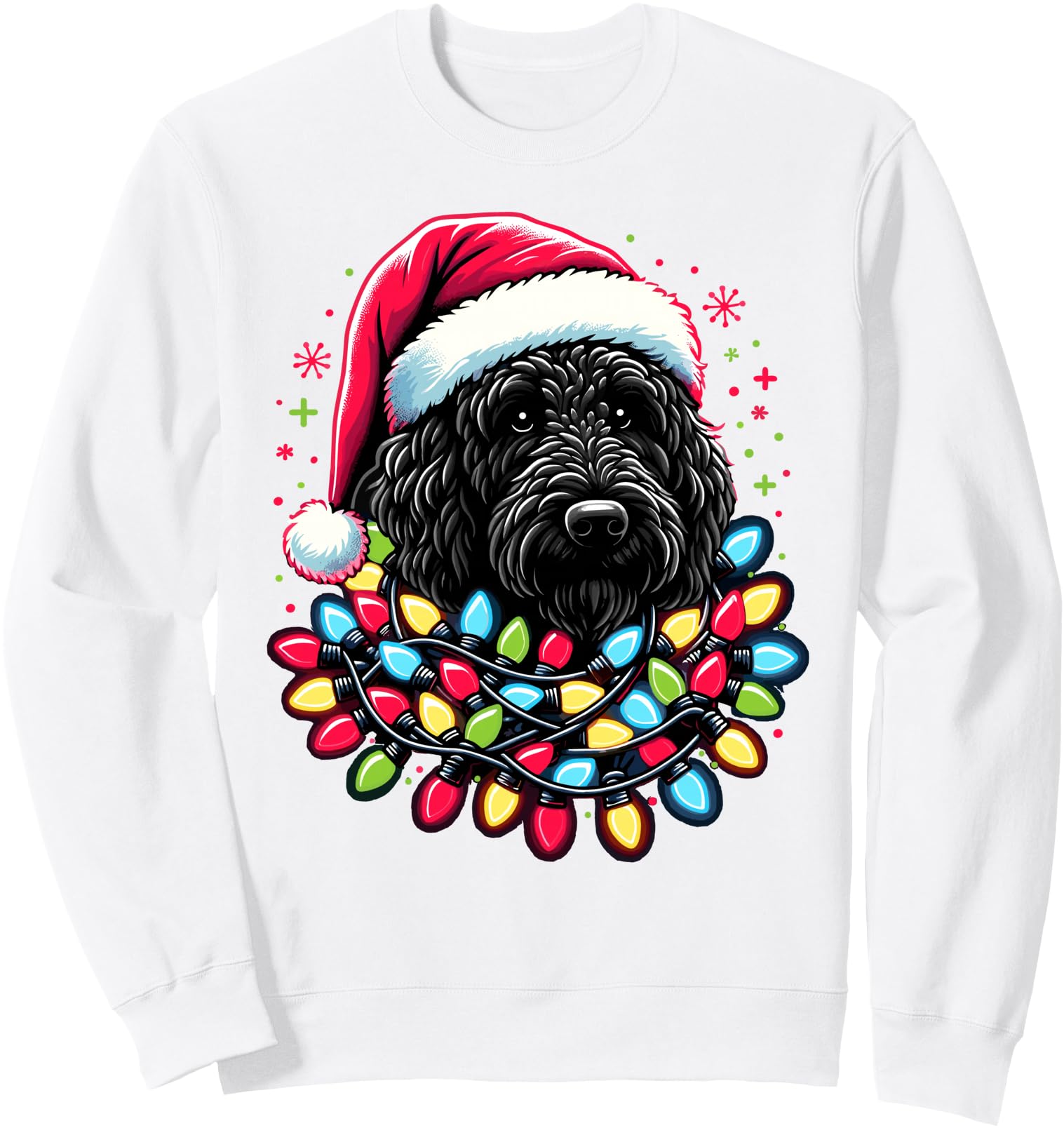 Authentic Black Labradoodle Tree T-Shirt - Custom Art Print Men Women - T-Shirt, Sweatshirt, Hoodie