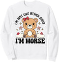 Kawaii Teddy Bear I M Not Like Other Sweatshirt - Graphic Print for Adults - T-Shirt, Sweatshirt, Hoodie