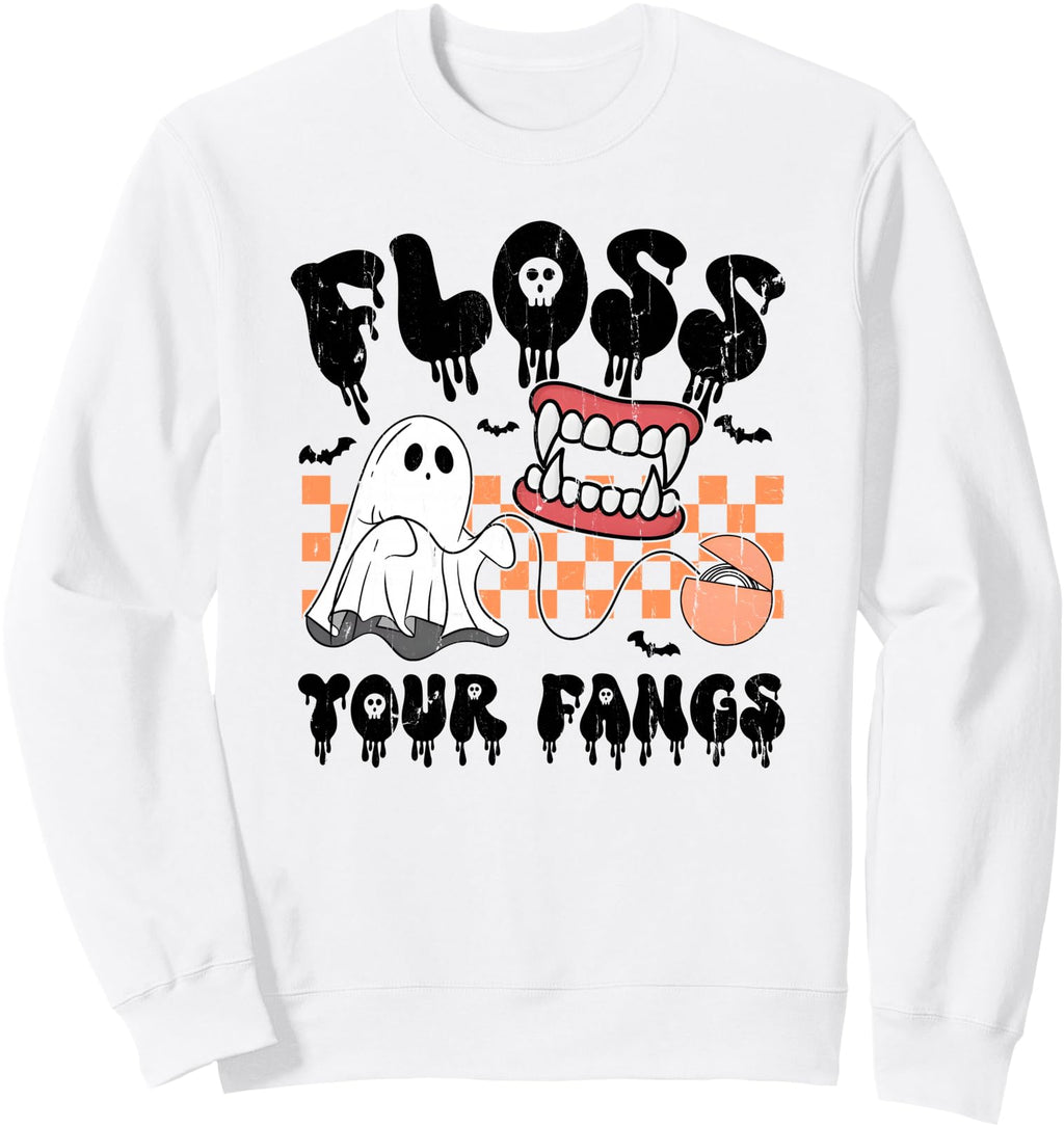 Exclusive Floss Your Fangs Dental T-Shirt - Custom Art Print for Adults - T-Shirt, Sweatshirt, Hoodie