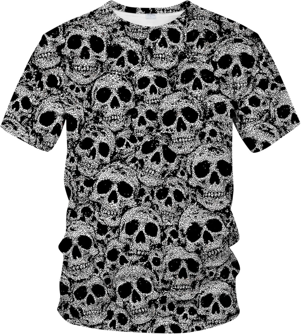 Funny Skull Graphic Novelty Short Sleeve Crewneck - Adult & Kids T-Shirts, Sweatshirts & Hoodies apparel design preview 1