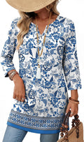 Summer Boho Tops For Women 3/4 Length Sleeve Womens - Adult & Kids T-Shirts, Sweatshirts & Hoodies apparel design preview 1