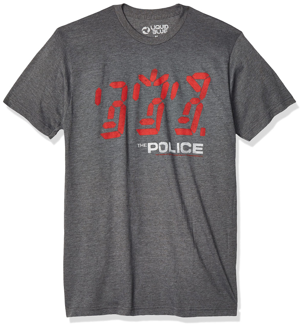 Liquid Blue Police Ghost Machine T-Shirt - Minimalist Print Men Women - T-Shirt, Sweatshirt, Hoodie