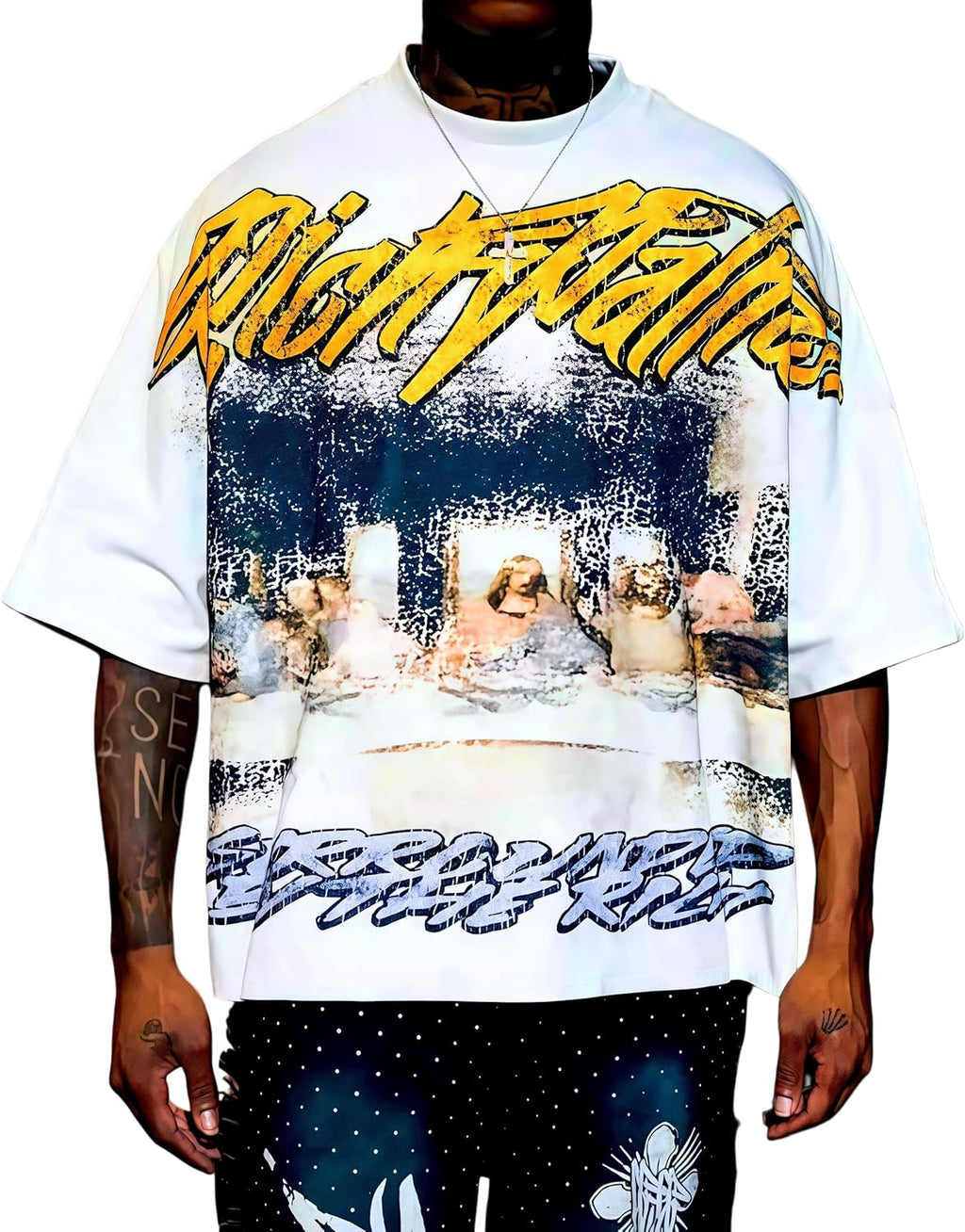 Y2k Grunge Men Oversized Rapper Graphic 2000s Emo - Adult & Kids T-Shirts, Sweatshirts & Hoodies apparel design preview 1