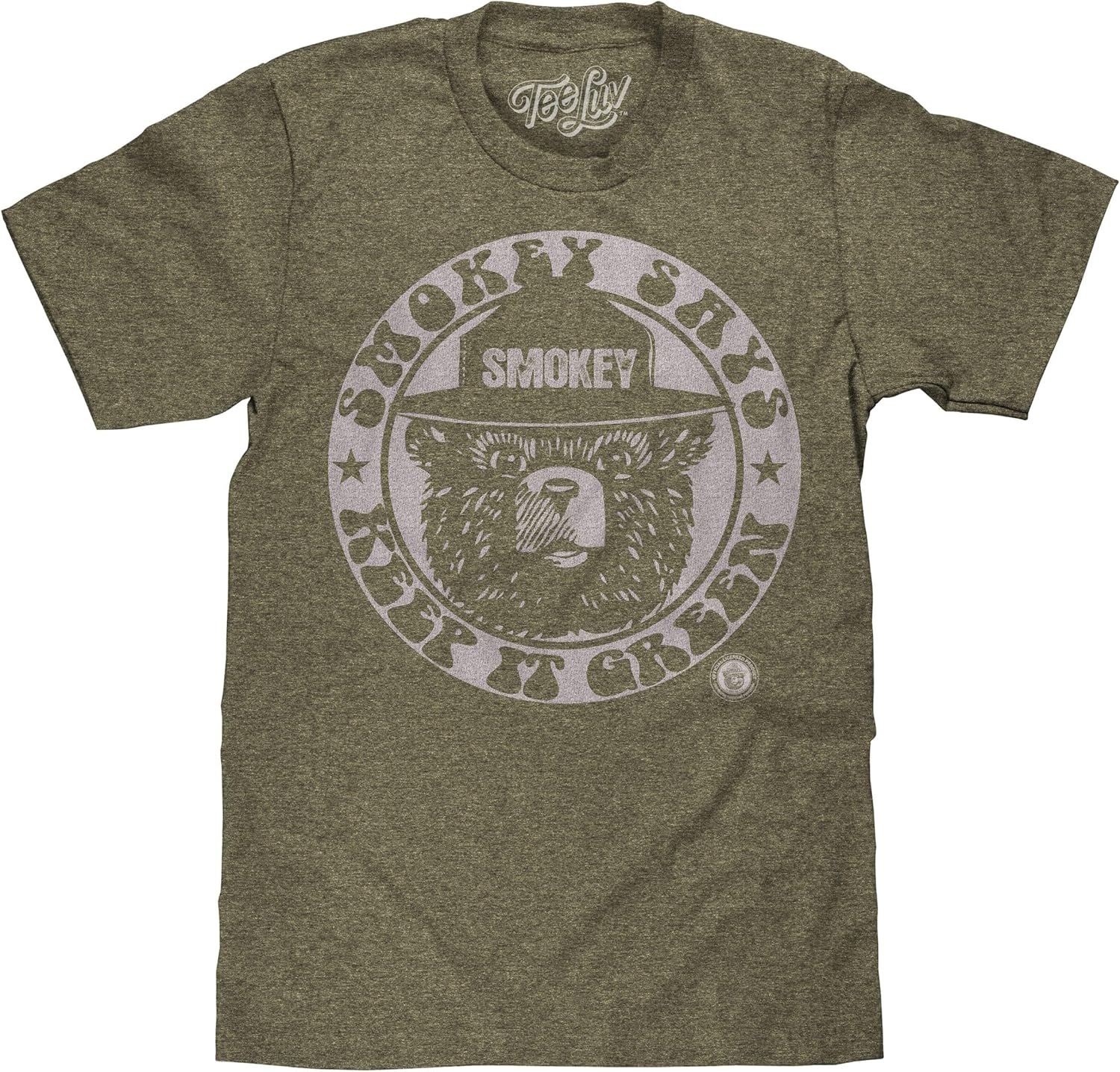 Men's Smokey Bear Retro Says Keep It Green Mascot - Adult & Kids T-Shirts, Sweatshirts & Hoodies apparel design preview 1