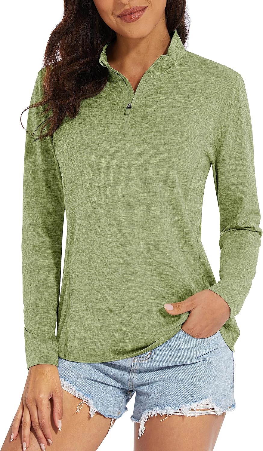 Women's UPF 50+ Sun 1/4 Zip Quick Dry Workout Hiking - Adult & Kids T-Shirts, Sweatshirts & Hoodies apparel design preview 1