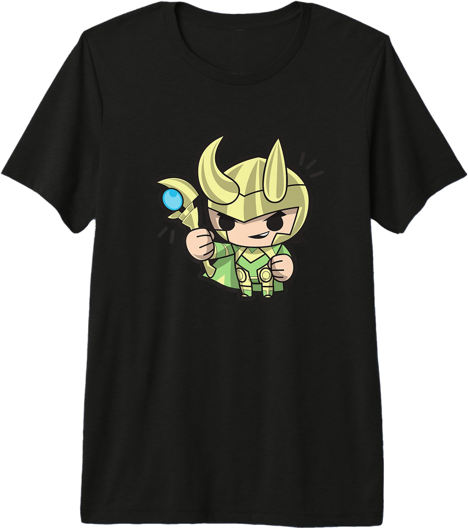 Authentic Marvel Comics Loki Chibi Villain T-Shirt - Graphic Print Unisex - T-Shirt, Sweatshirt, Hoodie