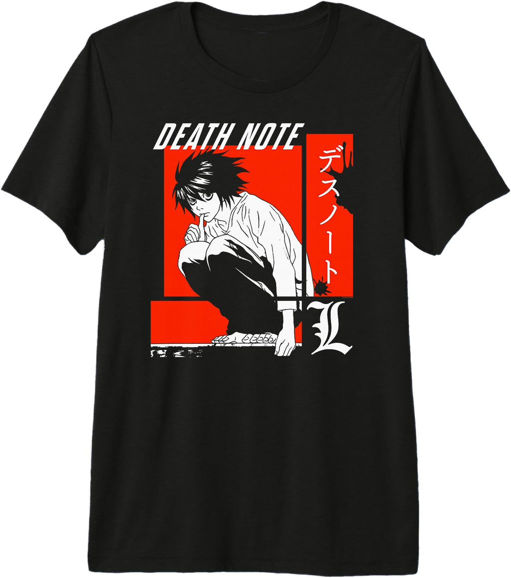 Death Note Blocks L Anime Tri Blend Rare Hoodie - Graphic Print Men Women - T-Shirt, Sweatshirt, Hoodie