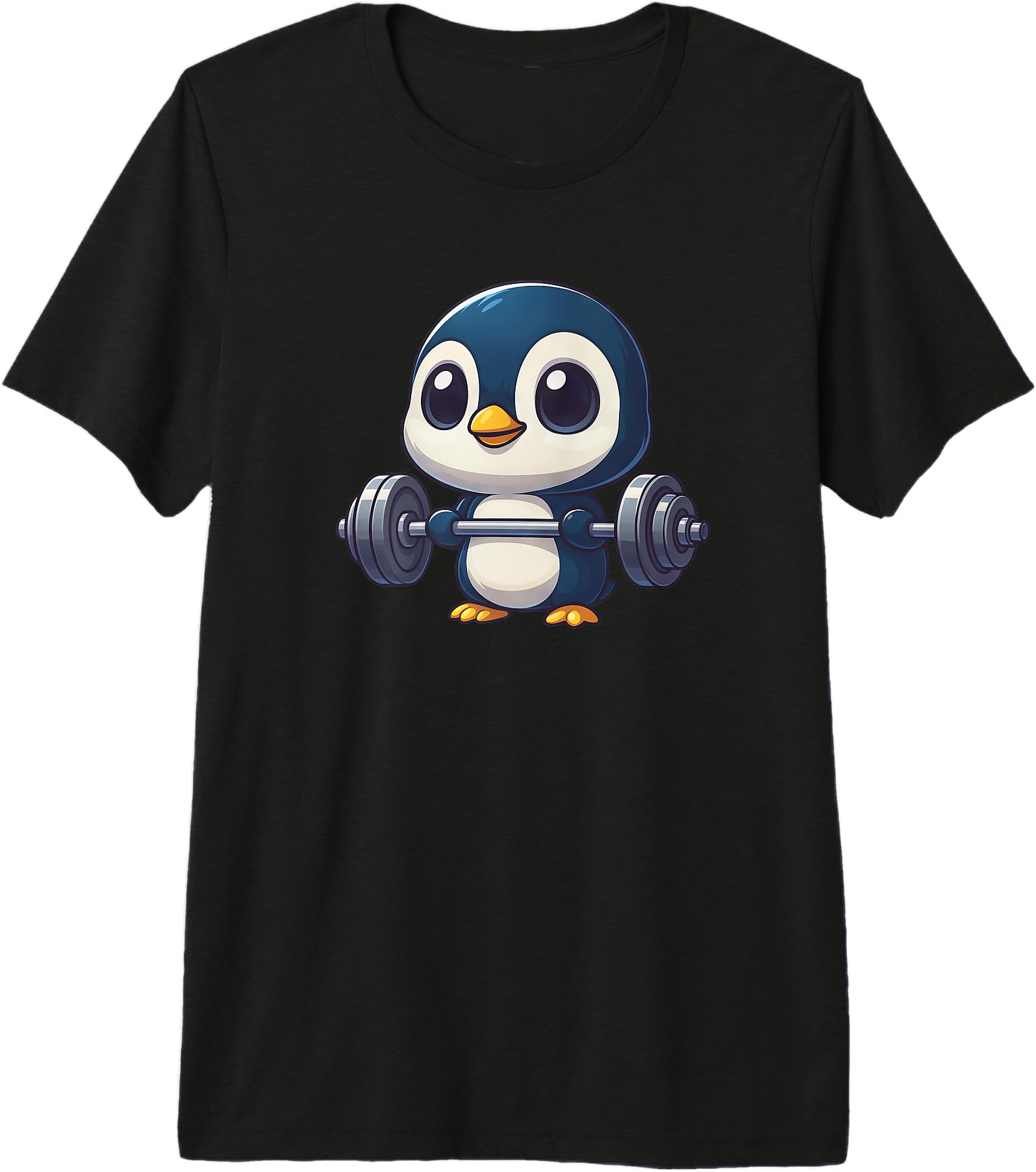 Exclusive Penguin Workout Chibi Hoodie - Aesthetic Graphic Men Women - T-Shirt, Sweatshirt, Hoodie