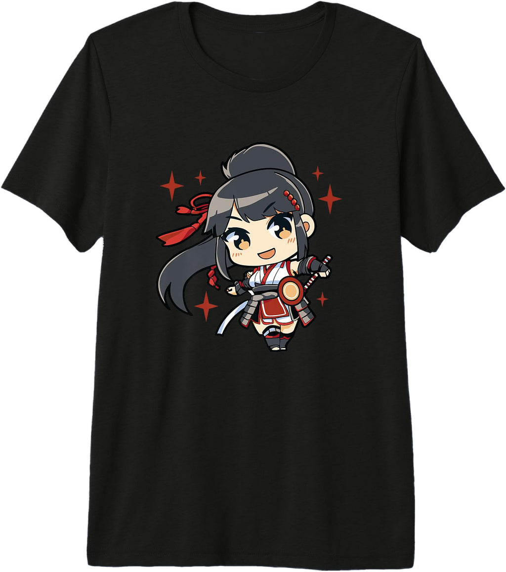 Exclusive Manga Chibi Samurai Sweatshirt - Fun Novelty Design Unisex - T-Shirt, Sweatshirt, Hoodie