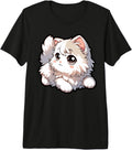 Authentic White Kitten Angora Kawaii Hoodie - Fun Novelty Design Unisex - T-Shirt, Sweatshirt, Hoodie