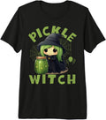 Authentic Pickle Witch Halloween Chibi T-Shirt - Graphic Print Unisex - T-Shirt, Sweatshirt, Hoodie