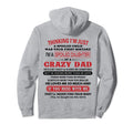 Im Spoiled Daughter Crazy Dad Father Hoodie - Fun Novelty Design Unisex - T-Shirt, Sweatshirt, Hoodie